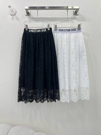 Bagsaaa Dior Lace Midi Skirt