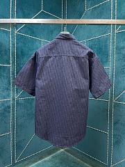 Bagsaaa Dior T-Shirt Blue Jacquard Oblique - 6