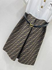 Bagsaaa Fendi Shirt Belt Dress FF Pattern  - 3