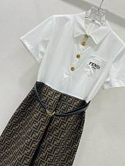 Bagsaaa Fendi Shirt Belt Dress FF Pattern  - 2