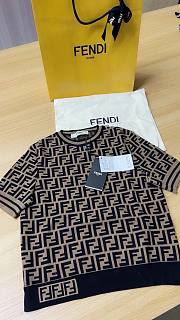Bagsaaa Fendi Knitwear Pullover FF Motif Short Sleeves - 6
