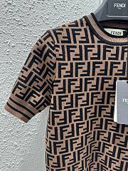 Bagsaaa Fendi Knitwear Pullover FF Motif Short Sleeves - 2