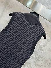 Bagsaaa Fendi Grey Sleeveless Dress - 2