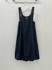 Bagsaaa Prada Black Gabardine Mini Dress  - 1
