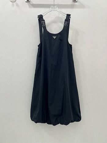 Bagsaaa Prada Black Gabardine Mini Dress 