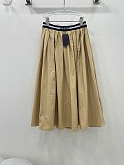 Bagsaaa Prada Logo-waist pleat-detail Skirt - 3