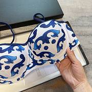 Bagsaaa Dolce&Gabbana Blue Majolica-print spandex bikini - 3