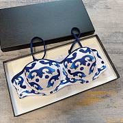 Bagsaaa Dolce&Gabbana Blue Majolica-print spandex bikini - 4
