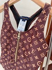 Bagsaaa Louis Vuitton Zip-up Monogram One-Piece Swimsuit - 6