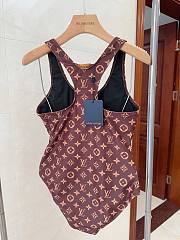 Bagsaaa Louis Vuitton Zip-up Monogram One-Piece Swimsuit - 5