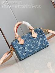 Bagsaaa Louis Vuitton Speedy Denim Bag - 16 x 10 x 7.5CM - 5
