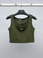 Bagsaaa Prada Olive Green Tank Top - 1