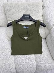 Bagsaaa Prada Olive Green Tank Top - 2