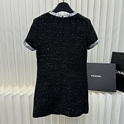 Bagsaaa Valentio Black Tweed Dress - 5