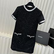Bagsaaa Valentio Black Tweed Dress - 3