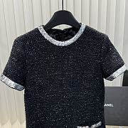 Bagsaaa Valentio Black Tweed Dress - 4
