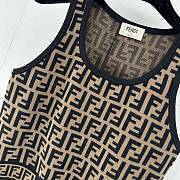 	 BAGSAAA FENDI FF MOTIF SHORT TANK TOP - 6