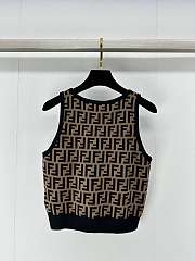 	 BAGSAAA FENDI FF MOTIF SHORT TANK TOP - 5