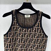 	 BAGSAAA FENDI FF MOTIF SHORT TANK TOP - 3