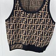 	 BAGSAAA FENDI FF MOTIF SHORT TANK TOP - 2