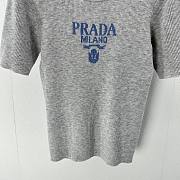 Bagsaaa Prada Logo-intarsia Knitted Short-sleeved - 5