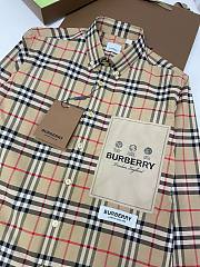 Bagsaaa Burberry Vintage Check cotton poplin shirt - 3