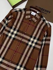 	 Bagsaaa Burberry Vintage Checked Shirt Brown - 5