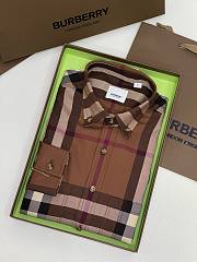 	 Bagsaaa Burberry Vintage Checked Shirt Brown - 6