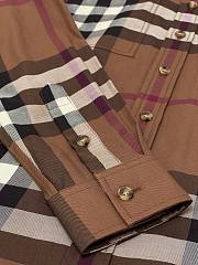 	 Bagsaaa Burberry Vintage Checked Shirt Brown - 4