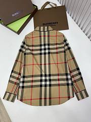 	 Bagsaaa Burberry Vintage Checked Shirt Yellow With Front Pocket - 6