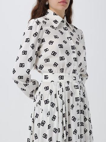 Bagsaaa Dolce & Gabbana Allover DG Printed Midi Dress