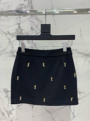 Bagsaaa YSL Black Gold Logo Skirt - 1