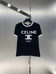 Bagsaaa Celine Triomphe Black T-Shirt - 4