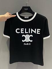 Bagsaaa Celine Triomphe Black T-Shirt - 2