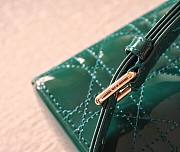 	 Bagsaaa Dior Small Lady Bag Green Patent Cannage Calfskin 20cm - 5