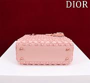 Bagsaaa Dior Lady Mini Pink Pearl 20cm - 6