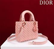 Bagsaaa Dior Lady Mini Pink Pearl 20cm - 4