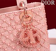 Bagsaaa Dior Lady Mini Pink Pearl 20cm - 2