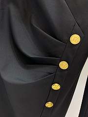 Bagsaaa Balmain Black Gold Button Detail Blazer Dress - 5