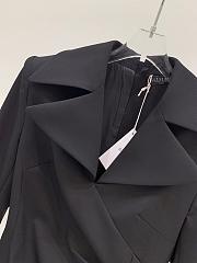 Bagsaaa Balmain Black Gold Button Detail Blazer Dress - 6
