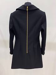 Bagsaaa Balmain Black Gold Button Detail Blazer Dress - 3