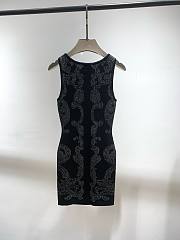 Bagsaaa Balmain Paisley knit sleeveless dress - 5