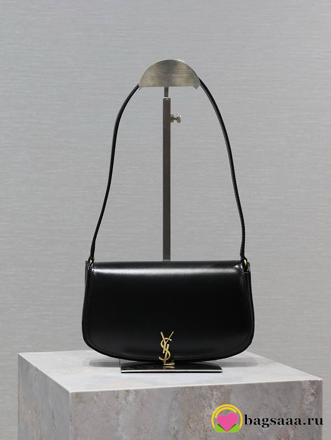 Bagsaaa YSL Voltaire Mini leather shoulder bag in black - 17.5x13.5x5cm - 1