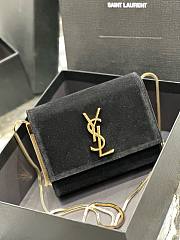 	 Bagsaaa YSL Kate Box Bag Velvet Leather - 18x14x5.5cm - 4