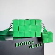 	 Bagsaaa Bottega Veneta Intrecciato-weave leather cross-body bag green - 26x16x6.5cm - 1