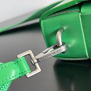 	 Bagsaaa Bottega Veneta Intrecciato-weave leather cross-body bag green - 26x16x6.5cm - 3