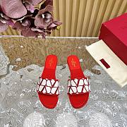 	 Bagsaaa Valentino Garavani Toile Iconographe Sandals Red/White - 1