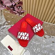	 Bagsaaa Valentino Garavani Toile Iconographe Sandals Red/White - 5