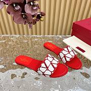 	 Bagsaaa Valentino Garavani Toile Iconographe Sandals Red/White - 3