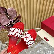 	 Bagsaaa Valentino Garavani Toile Iconographe Sandals Red/White - 2